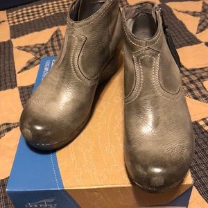 Dansko Veronica distressed ankle bootie